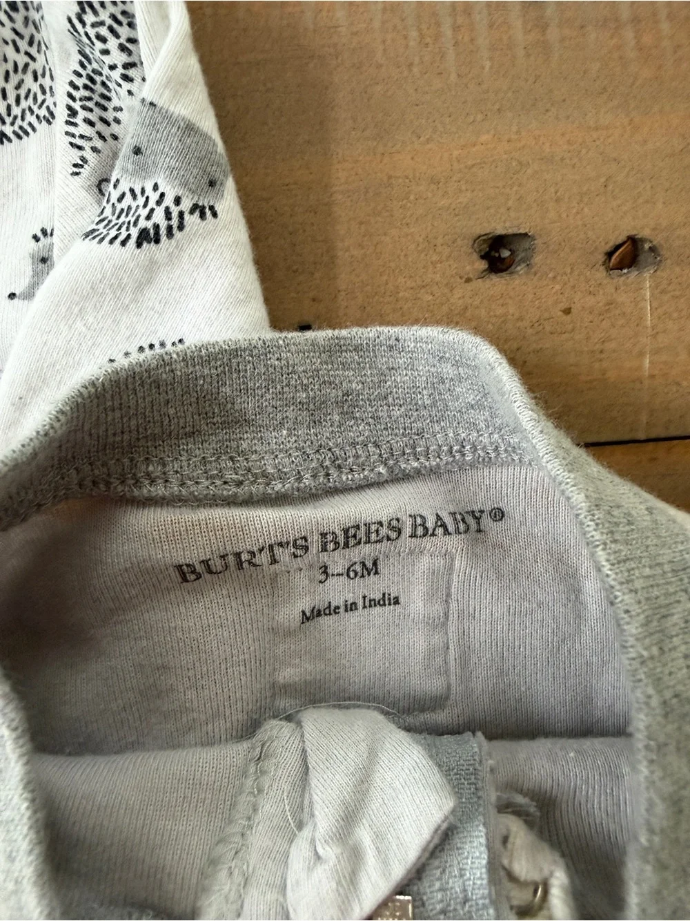 Burt’s Bees, Cloud Island Planet & Hedgehog Footed Baby Zip Pajamas 3-6 Months